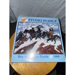 Bits And Pieces Warrior Spirit 1000 Piece Jigsaw Puzzle Richard Luce Native Art